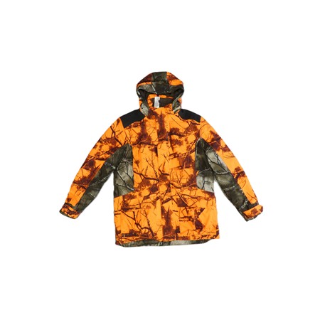 Veste Chasse Poste Chaude Et Imperméable 500 Solognac Tremetic Fluo 3En1 - Fluo