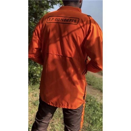 VESTE DE TRAQUE HOMME F.P CONCEPTS ULTRA-RÉSISTANTE - ORANGE