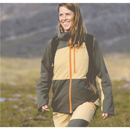 VESTE FEMME PINEWOOD ABISKO LIGHT STRETCH W - BEIGE/VERT