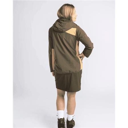 VESTE FEMME PINEWOOD ABISKO LIGHT STRETCH W - BEIGE/VERT