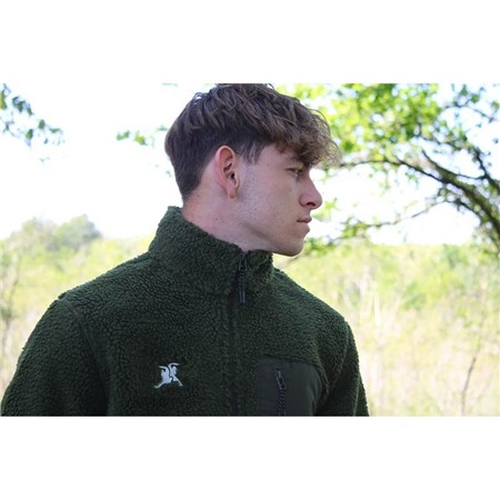 VESTE HOMME LE PAIRON BÉCASSIER SHERPA - VERT