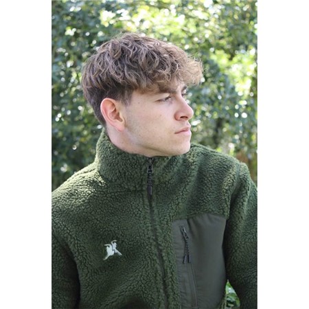 VESTE HOMME LE PAIRON BÉCASSIER SHERPA - VERT