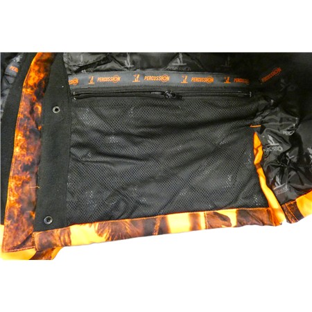 VESTE HOMME PERCUSSION BROCARD - CAMO ORANGE/NOIR - L OCCASION