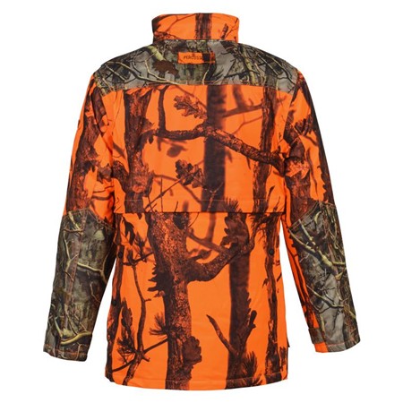 VESTE HOMME PERCUSSION CHASSE BROCARD - CAMO ORANGE/NOIR