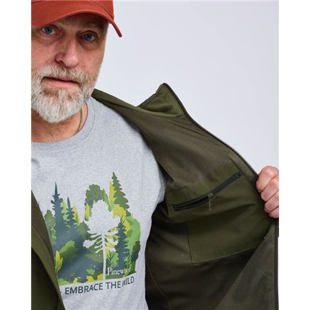 VESTE HOMME PINEWOOD ABISKO LIGHT STRETCH - MOSS GREEN/MOSS GREEN