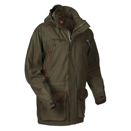 VESTE HOMME SWEDTEAM TITAN LODEN LONG HUNTING JACKET - DARK OLIVE