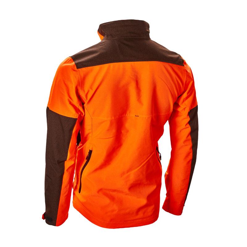 Veste De Chasse Polaire Imperméable Homme – Anorak Orange Camouflage, Fermeture éclair Diagonale, Multi-poches, Pour Activités Extérieures