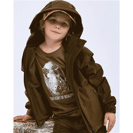 VESTE JUNIOR PINEWOOD FURUDAL RETRIEVER ACTIVE - MARRON CLAIR/MARRON FONCÉ