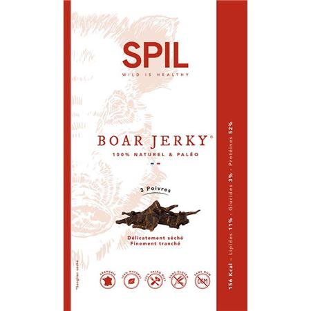 Viande Séchée Spil Snack Wild Boar Jerky 3 Poivres - Sanglier