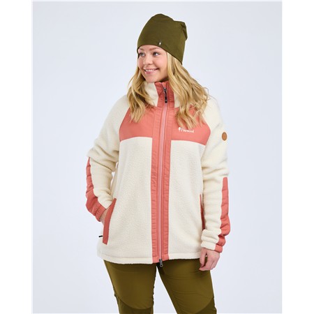 VROUWEN FLEECE PINEWOOD PILE FLEECE - CREME/BRICK PINK