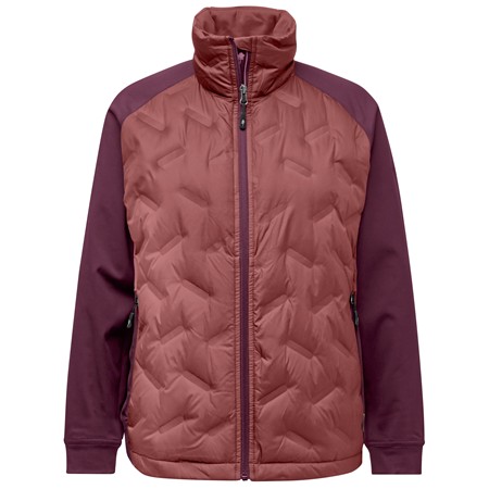 Vrouwen Jas Pinewood Abisko Insulation Hybrid - Brick Pink/Burgundy