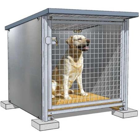 Wachtkennel Difac Gelakt Dak Basis Module
