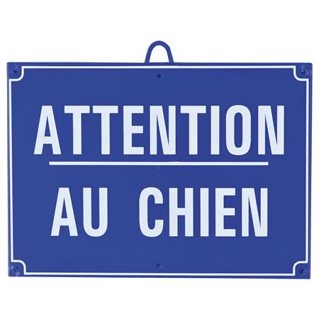 Warnschild Januel Achtung Vor Dem Hund - Blau