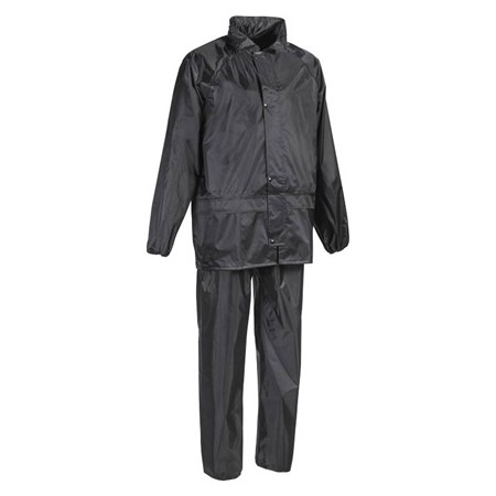 Wasserdichte Jacke + Hose Herren Percussion - Schwarz