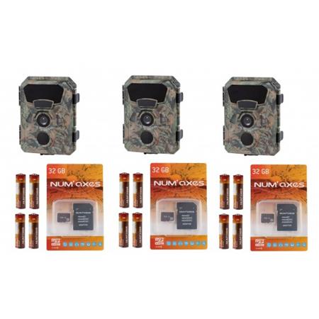 Wildkamera-Set Numaxes Pie1066 Alles Inklusive - 3Er Pack