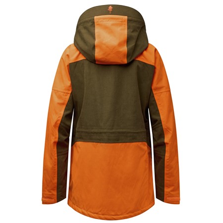 WOMAN'S JACKET PINEWOOD FURUDAL EXPERT 2L HUNTING - OLIVE GREEN/ORANGE