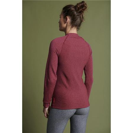 WOMEN'S BASE LAYER DAMART TEE SHIRT THERMOLACTYL COMFORT 3 COL ROND - PINK