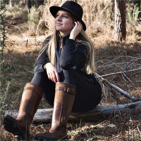 WOMEN'S BOOTS LE CHAMEAU JAMESON LEATHER - CARAMEL