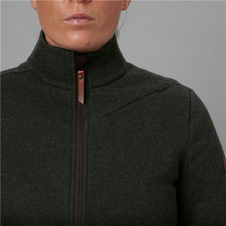 WOMEN'S FLEECE HARKILA METSO FULL ZIP - WILLOW GREEN