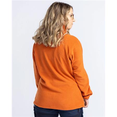 WOMEN'S FLEECE PINEWOOD FINNVEDEN FLEECE - BURNED ORANGE