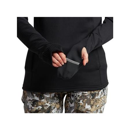 WOMEN'S FLEECE SITKA FANATIC HOODY - BLACK