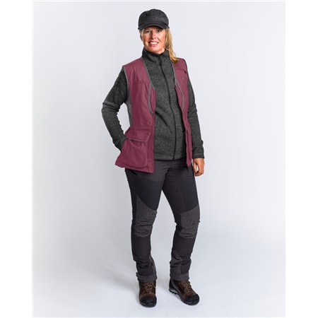 WOMEN'S HUNTING VEST PINEWOOD DOG SPORTS 2.0 VEST - PLUM/ANTHRACITE
