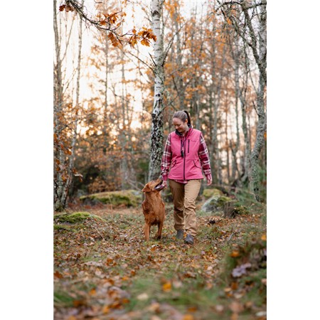 WOMEN'S HUNTING VEST PINEWOOD DOG SPORTS STRETCH VEST - CHERRY PINK