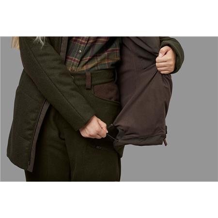 WOMEN'S JACKET HARKILA METSO WINTER WOMEN - KHAKI