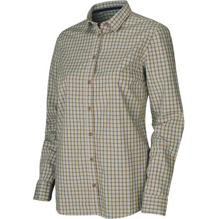 Women's Long-Sleeve Shirt Harkila Selja Lady L/S Check - Blue Check