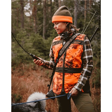 WOMEN'S LONG SLEEVE SHIRT PINEWOOD DOUGLAS - OLIVE GREEN/BLANC