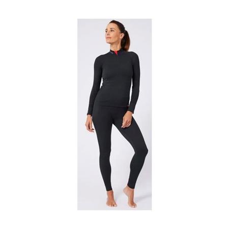 WOMEN'S LONG-SLEEVE T-SHIRT DAMART ENERGY 3 THERMOLACTYL ZIPPE - BLACK