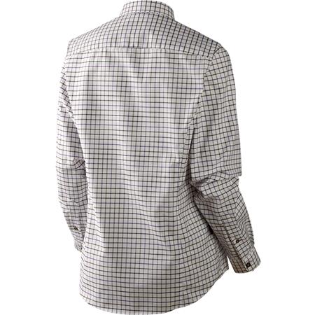 WOMEN'S LONG-SLEEVED SHIRT HARKILA LANCASTER LADY - WHITE/BLACK