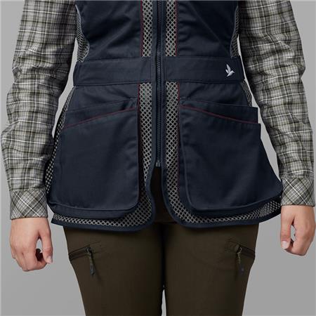 WOMEN'S SHOOTING VEST SEELAND SKEET II - NAVY
