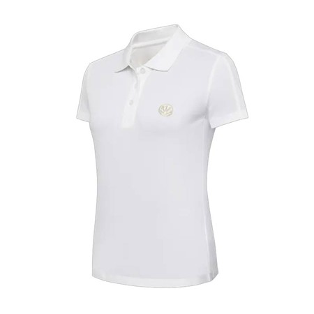 Women's Short-Sleeved Polo Beretta 500Th Anniversary Limited Edition Gold Logo - Bright White