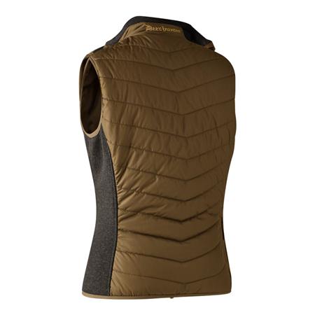 WOMEN'S SLEEVELESS DOWN JACKET DEERHUNTER LADY MOOR - BUTTERNUT
