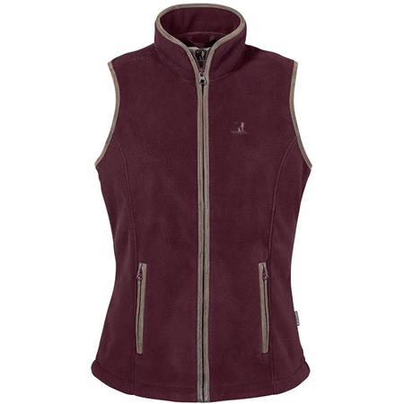 Women's Sleeveless Fleece Percussion Scotland - Burgundy