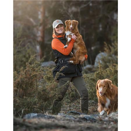 WOMEN'S SLEEVELESS VEST PINEWOOD DOG SPORTS EXPERT W - NOIR