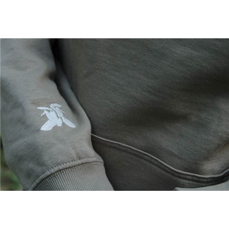 WOMEN'S SWEATSHIRT LE PAIRON BÉCASSIER WITH HOOD - KHAKI