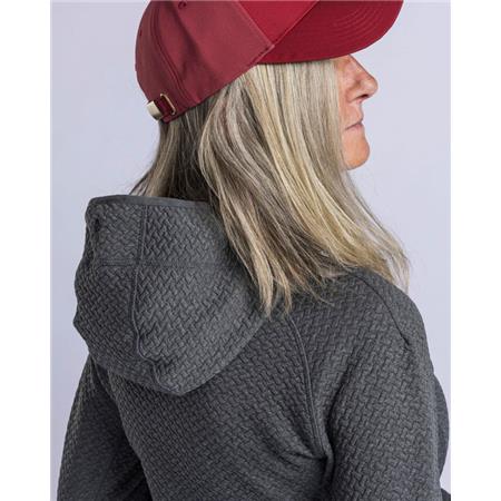 WOMEN'S SWEATSHIRT PINEWOOD EVERYDAY TRAVEL FULL ZIP HOODIE - GRIS