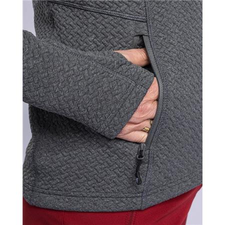 WOMEN'S SWEATSHIRT PINEWOOD EVERYDAY TRAVEL FULL ZIP HOODIE - GRIS