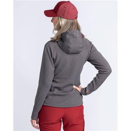 WOMEN'S SWEATSHIRT PINEWOOD EVERYDAY TRAVEL FULL ZIP HOODIE - GRIS