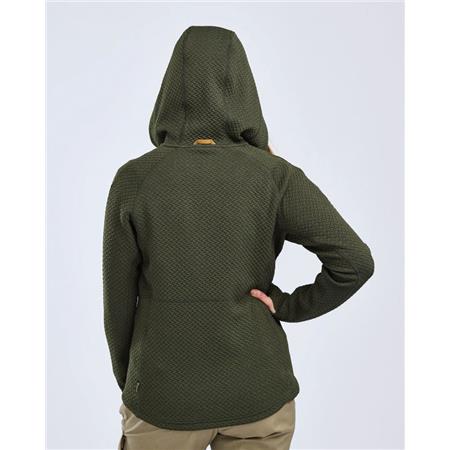 WOMEN'S SWEATSHIRT PINEWOOD EVERYDAY TRAVEL FULL ZIP HOODIE - VERT