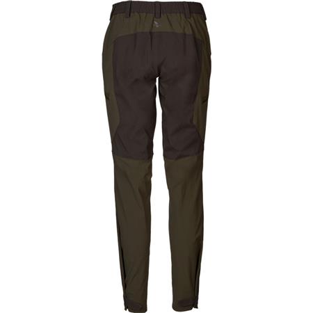 WOMEN'S TROUSERS SEELAND LARCH STRETCH - PINE GREEN / CHOCOLATE TORTE