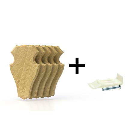 Zestaw Tabliczek Na Sarnę Eurohunt Chêne 1 Avec Clips En Plastique - Pack De 5