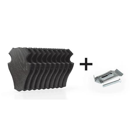 Zestaw Tarcz Do Sarny Eurohunt Chêne 1 Avec Clips En Métal - Pack De 10