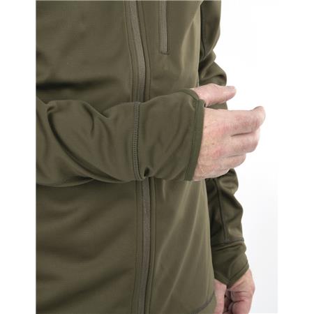 ZWEET MAN HART STILK-HXT HOODIE - OLIVE FONCÉ
