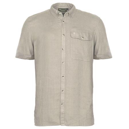 Ανδρικό Πουκάμισο Με Κοντά Μανίκια Pinewood Värnamo Insectsafe Linen S/S - Μπεζ