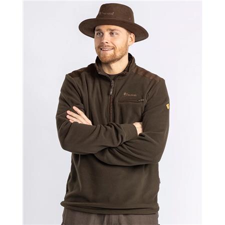 ΑΝΔΡΙΚΌ ΦΛΙΣ PINEWOOD SMÅLAND HUNTERS HALF ZIP - ΚΑΦΈ