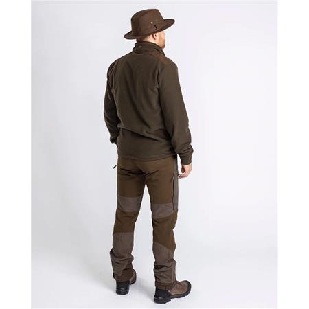 ΑΝΔΡΙΚΌ ΦΛΙΣ PINEWOOD SMÅLAND HUNTERS HALF ZIP - ΚΑΦΈ