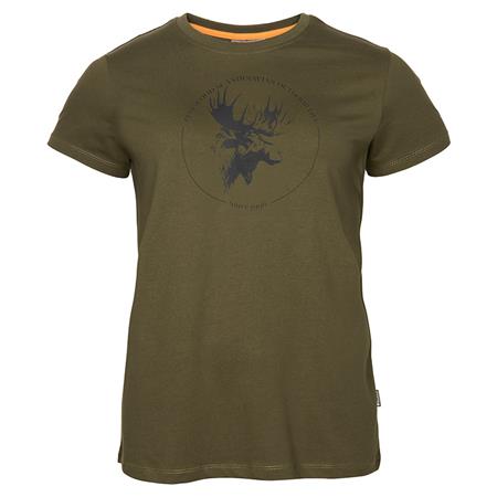 Γυναικείο T-Shirt Pinewood Moose W - Λαδί
